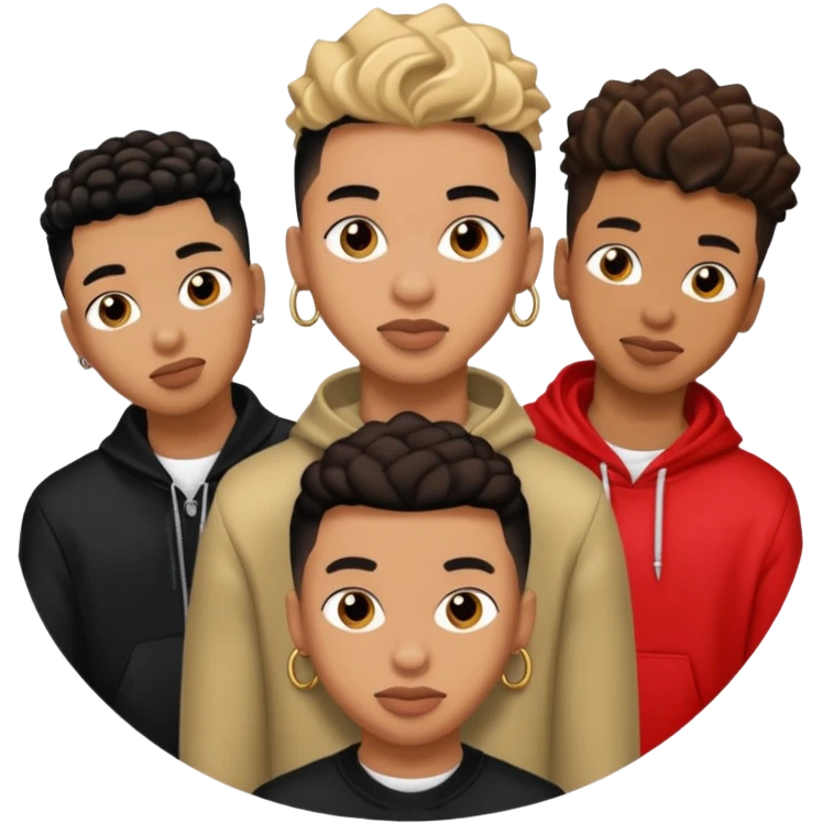 Glam jangle Quale Ricky Shoko, Tay, Tay, Rady Choppa, no Coco V Chucky emoji