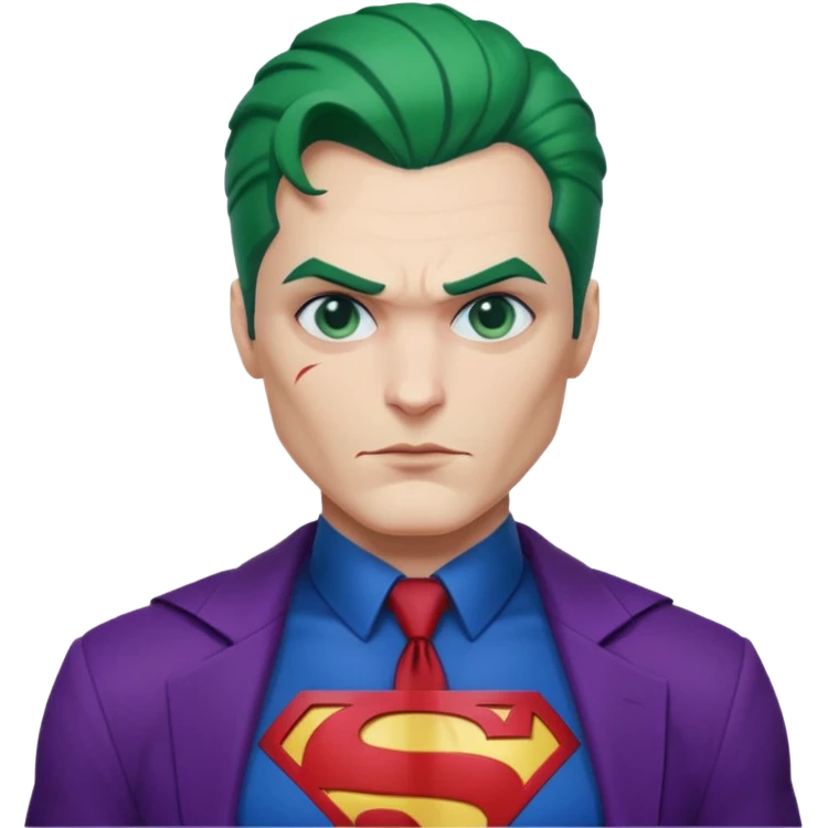 Superman killing joker  emoji