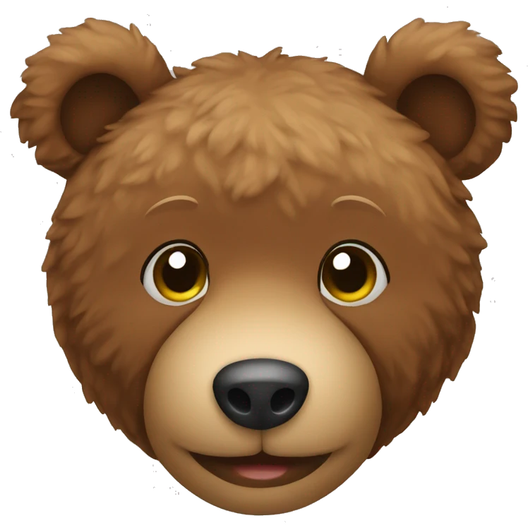 Brown teddy bear emoji