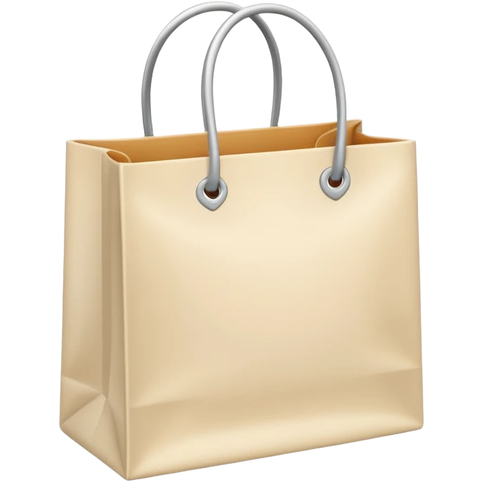 Pale creamy color SHOPPING emoji
