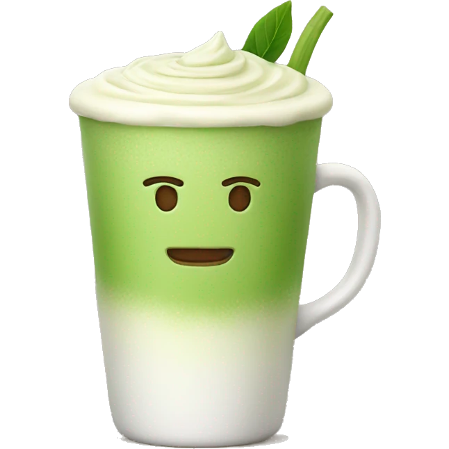 Matcha latte  emoji
