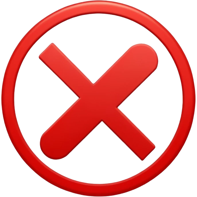 simbolo de denegado emoji