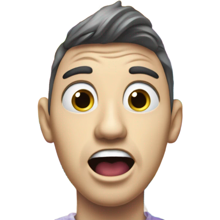 Mind blown being sick with rainbow emoji