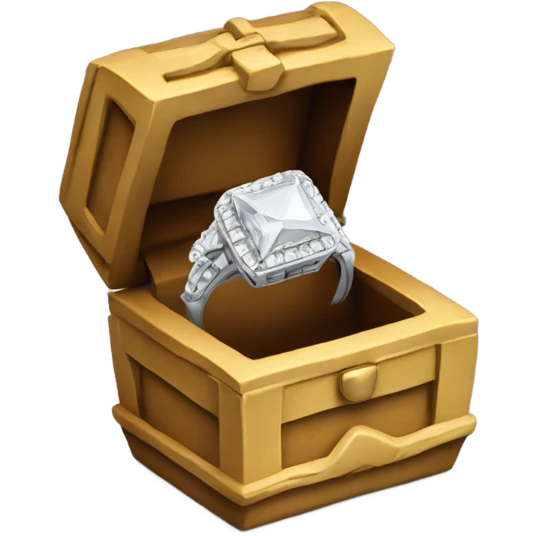Marry proposal ring box emoji