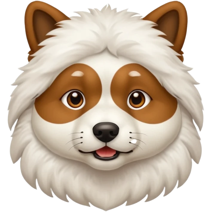 I want a brown Anjing kampung(talamian) with white furs from jaw below.  emoji