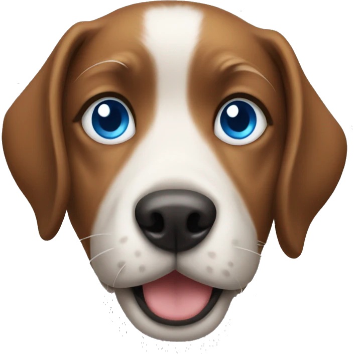 Dog with blue eyes emoji