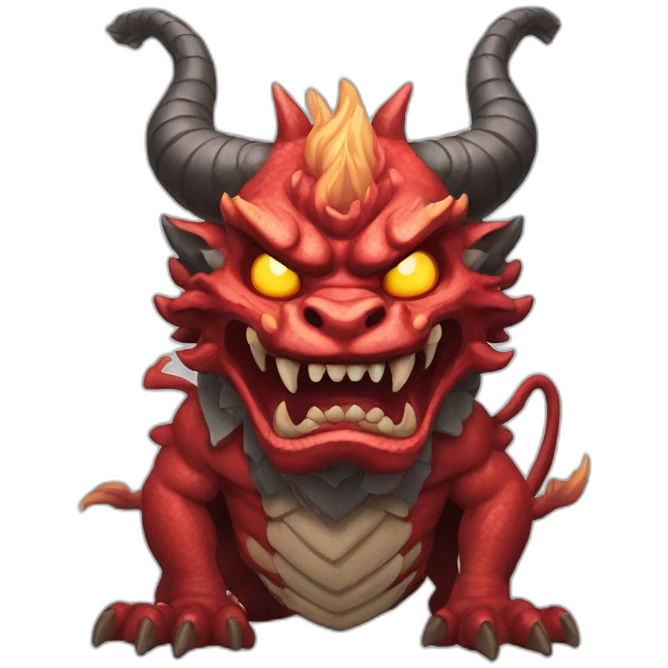 Oni dragón japonés  emoji