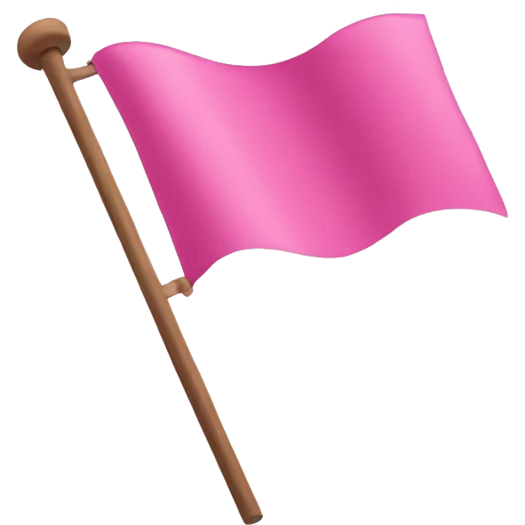 Pink flag emogy emoji