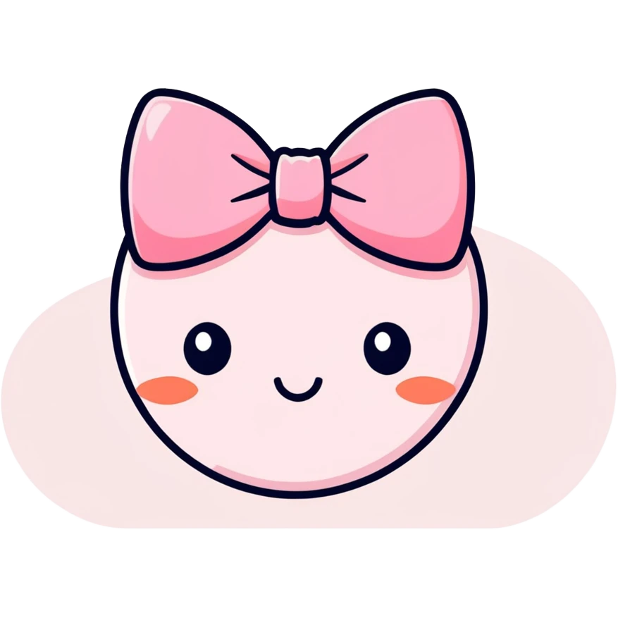 Pink bow  emoji