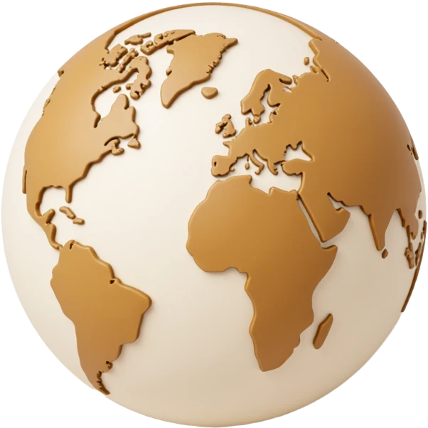beige globe emoji