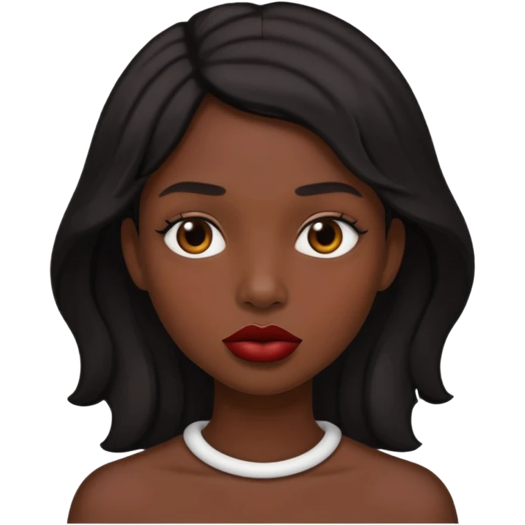 Black lips only emoji