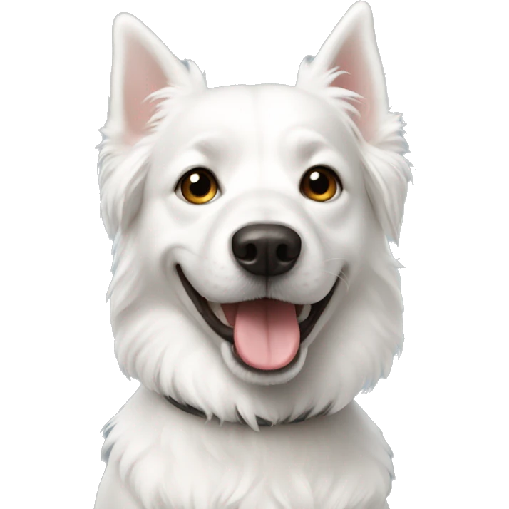 White dog  emoji
