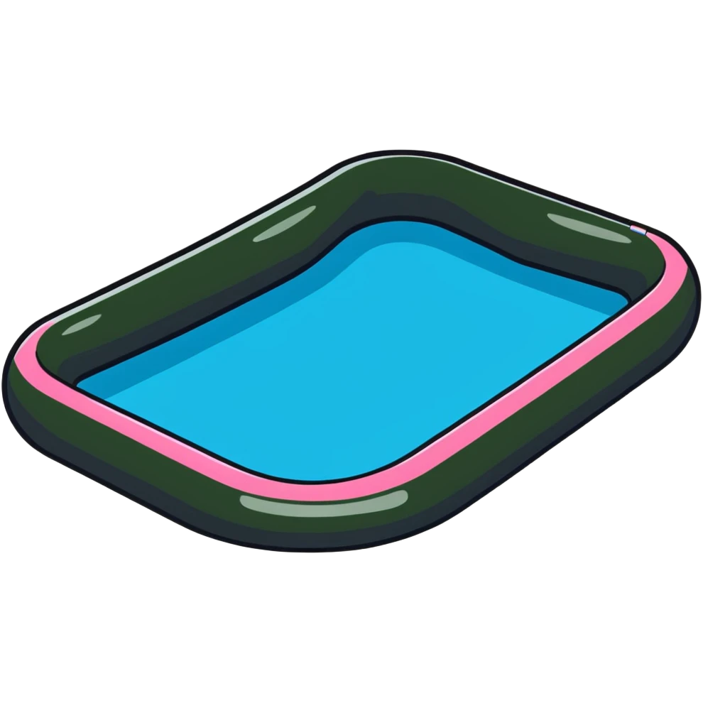 inflated swimming pool floaty emoji