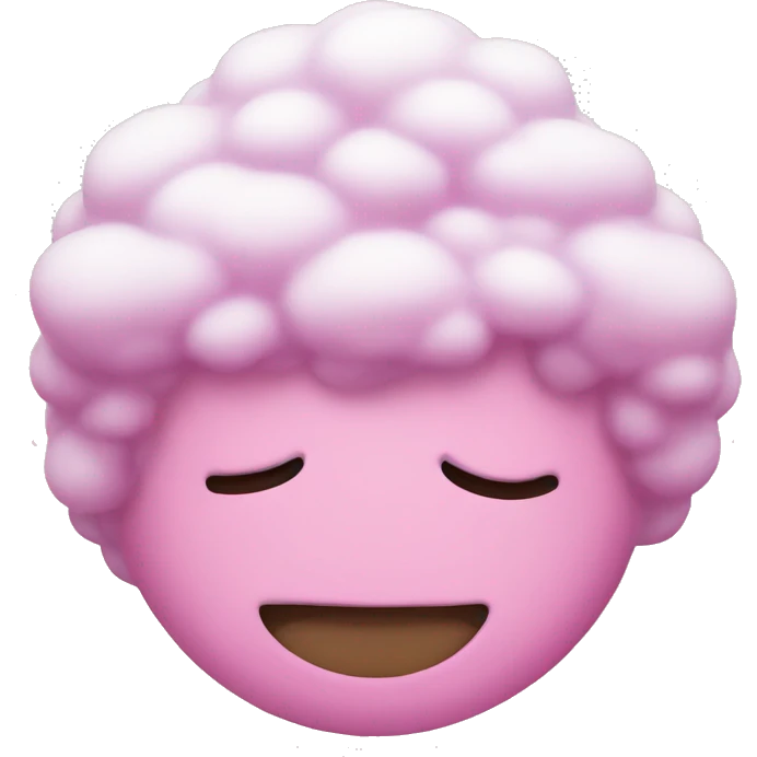 Pink snow emoji