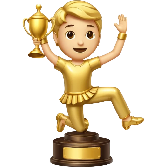 A dancing trophy  emoji