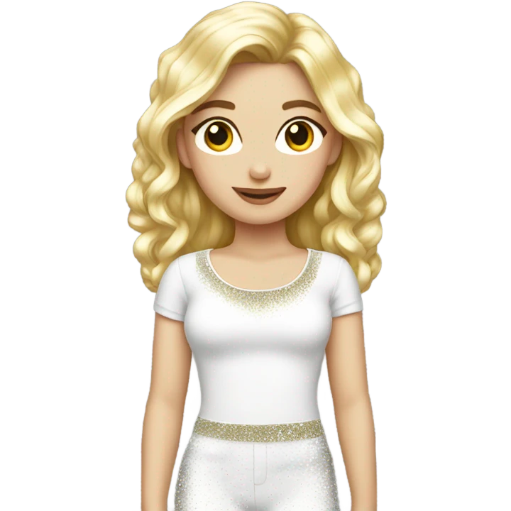 White sparkly top emoji