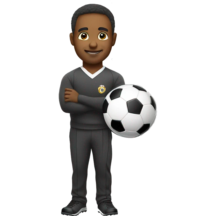 soccer coach with growth charts  emoji