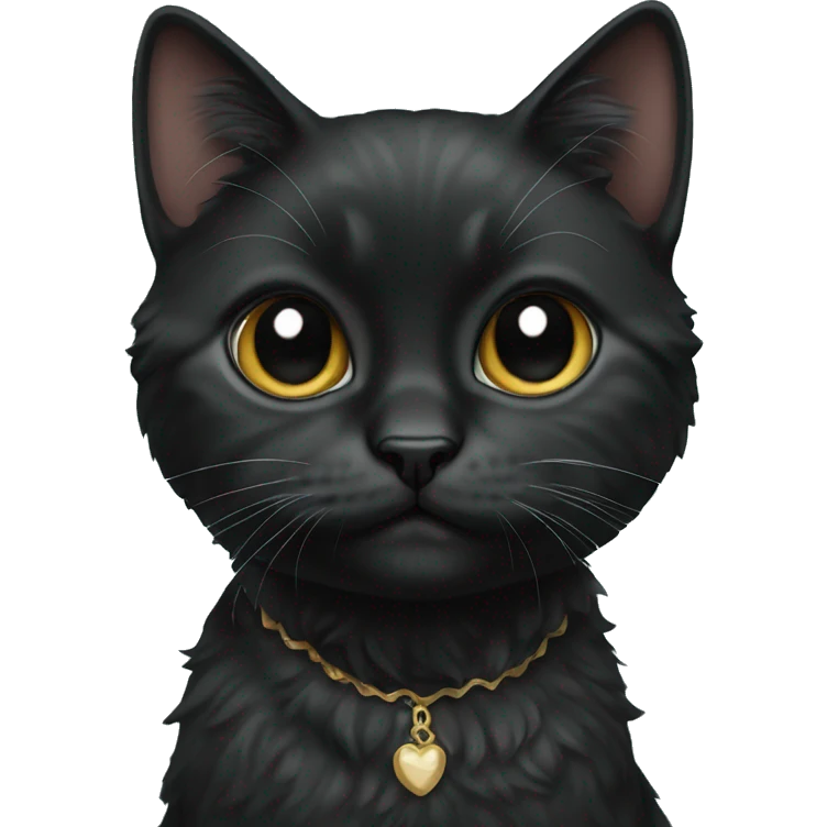 Black Chantilly-Tiffany cat emoji