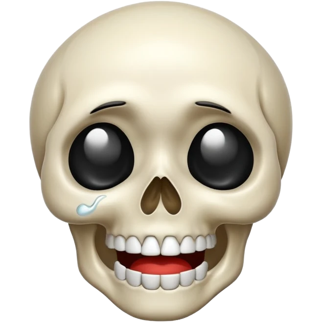 Crying, laughing, skull emoji  emoji