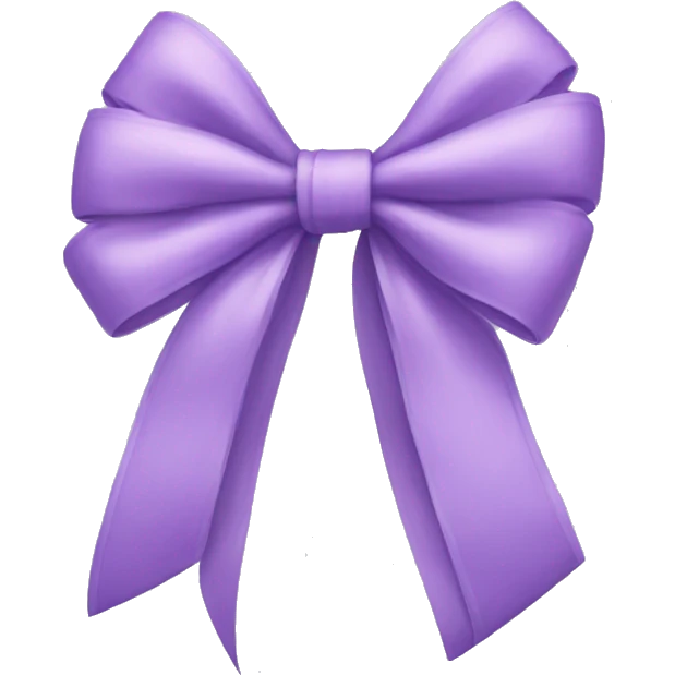 Lilac bow emoji