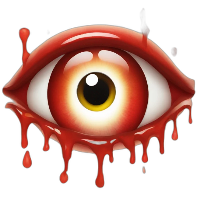 Bloody eye emoji