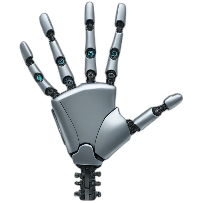 thin robot hand emoji