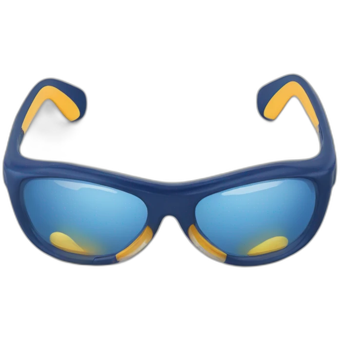 Bombero lentes ópticos azules  emoji