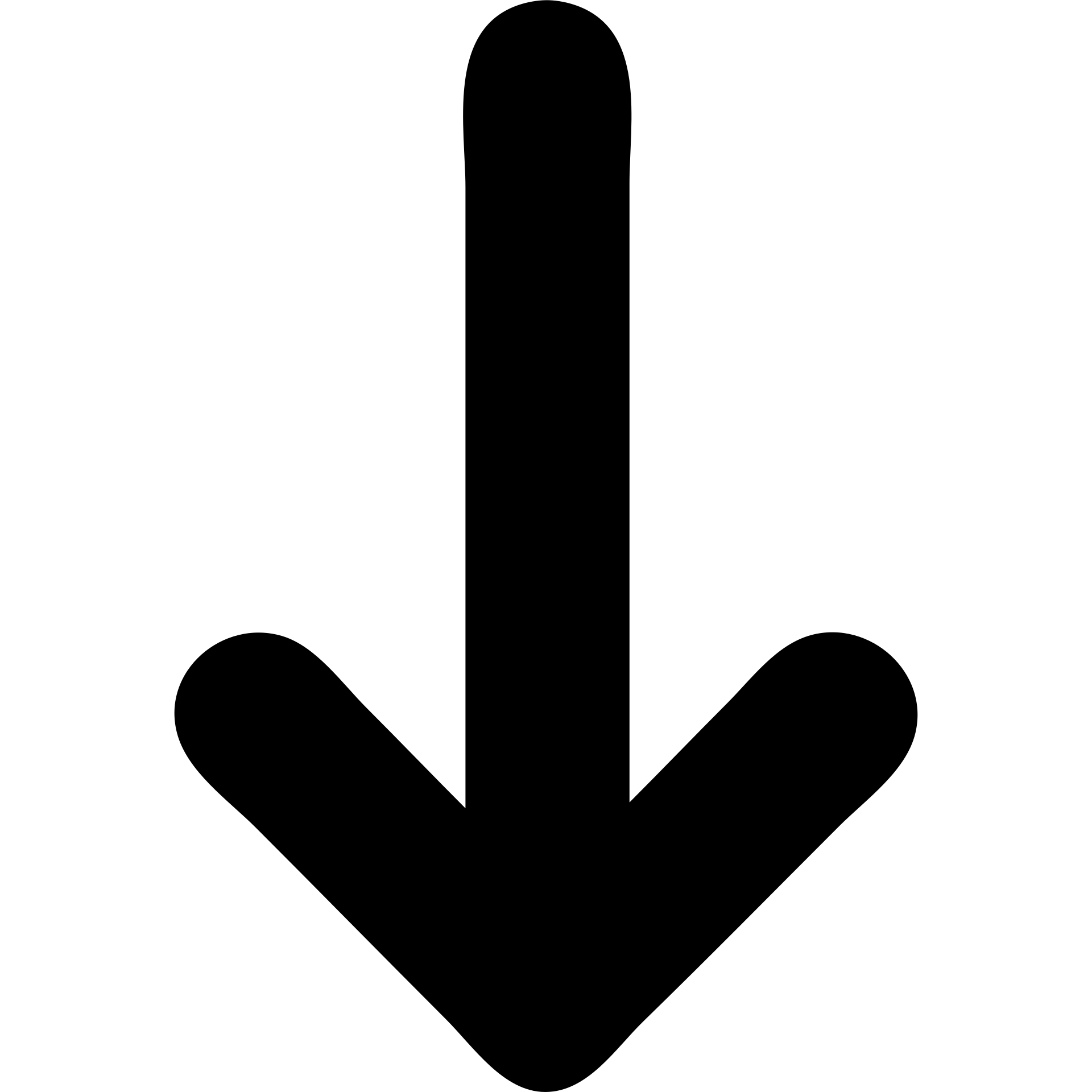 red arrow pointing down emoji