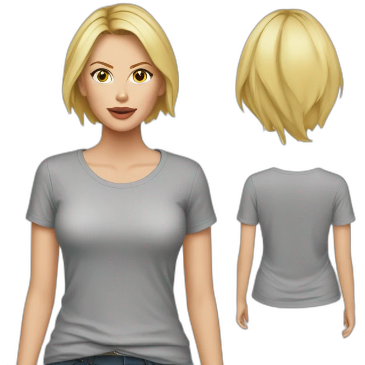 charlize theron wearing t-shirt emoji
