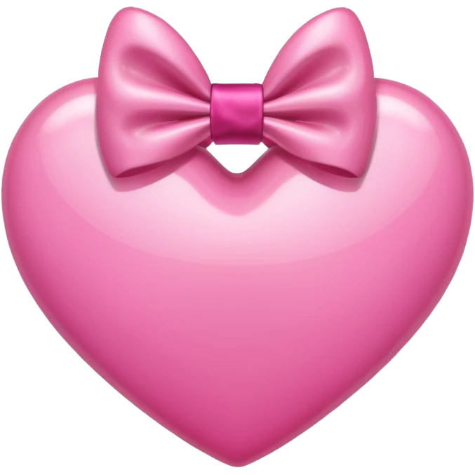 Pink heart with a bow emoji