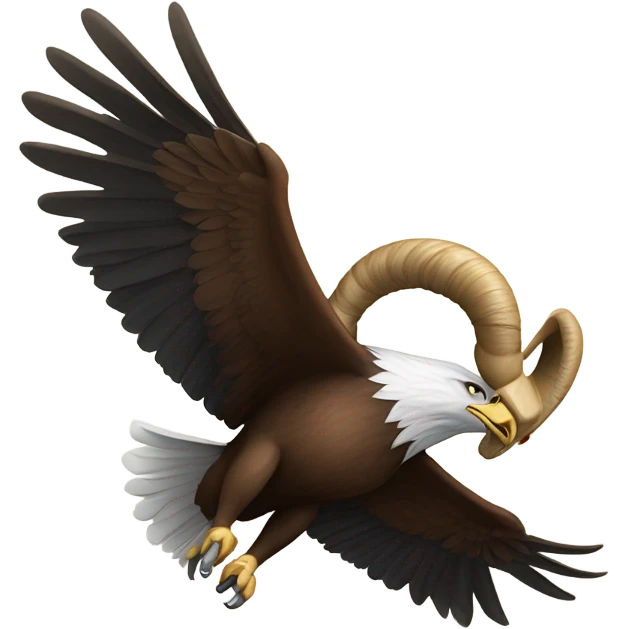 Eagle carrying a ram emoji