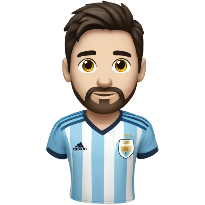 Create an emoji de messi emoji