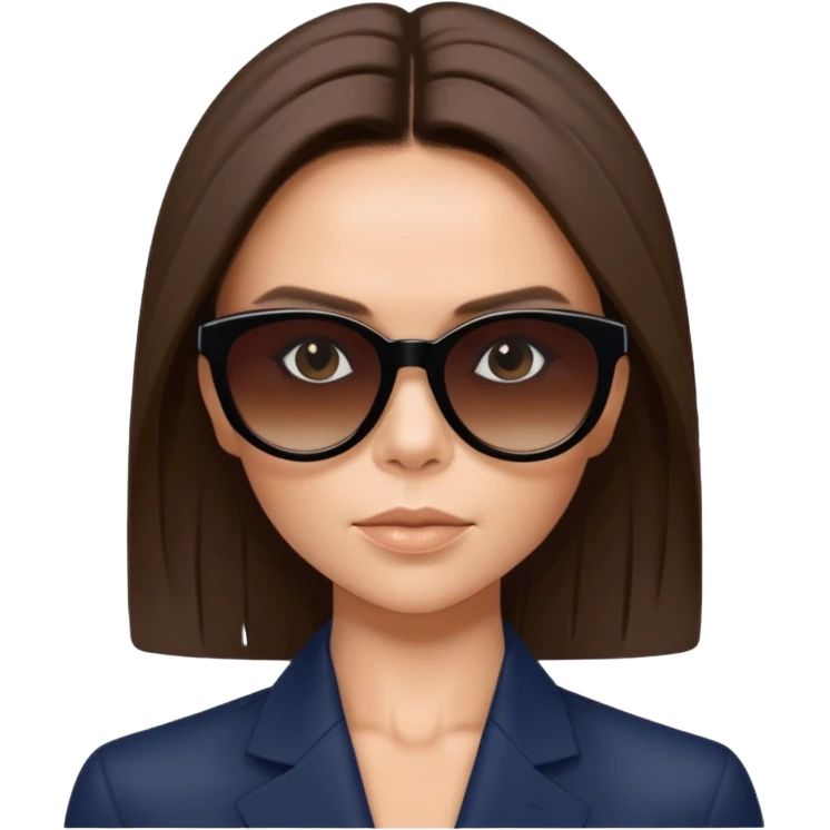 victoria beckham with sunglasses emoji