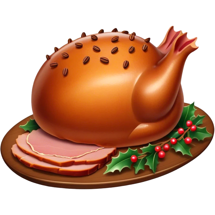 Holiday ham emoji