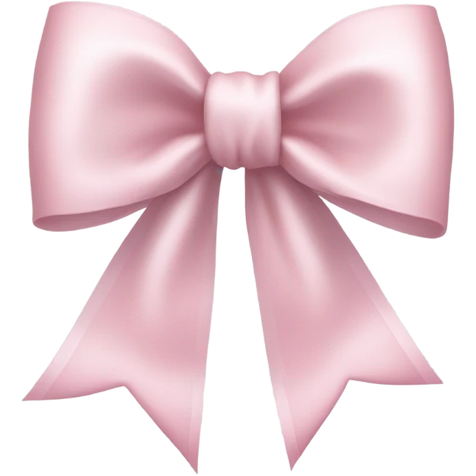 light pink bow emoji