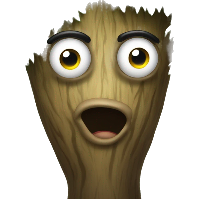 Tree with eyes in it emoji