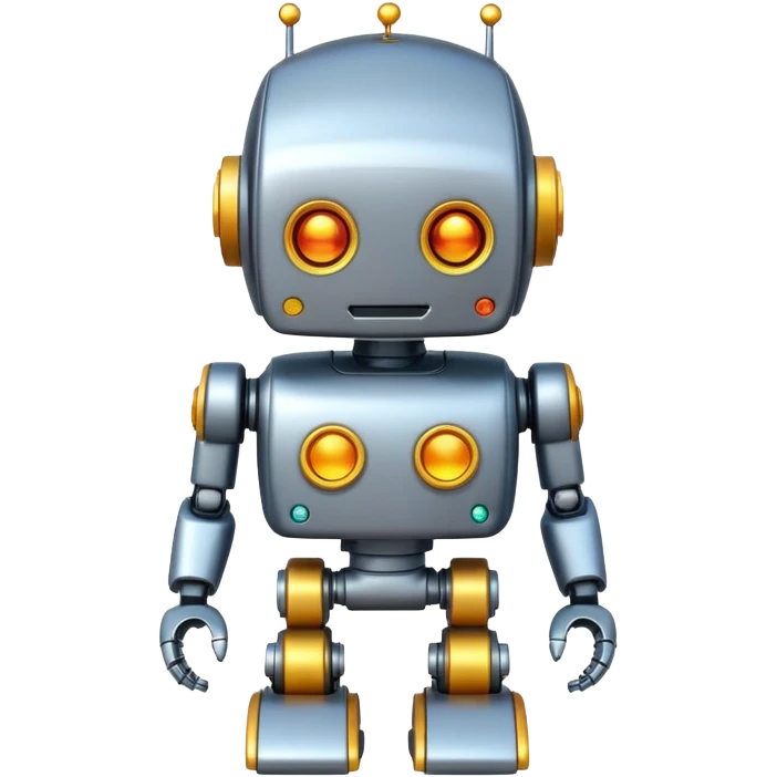 robot cartoon simple toy emoji