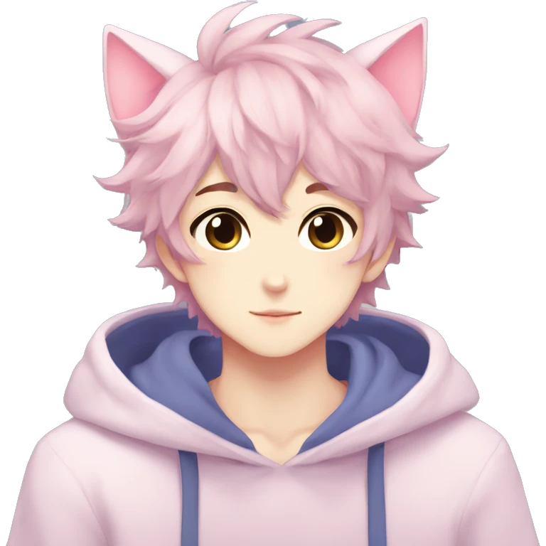 Cute Attractive Gorgeous Kawaii Pastel Anime Catboy emoji