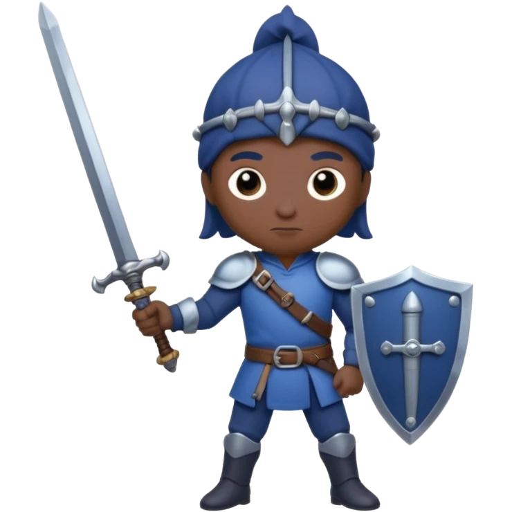 Blueberry with sword emoji