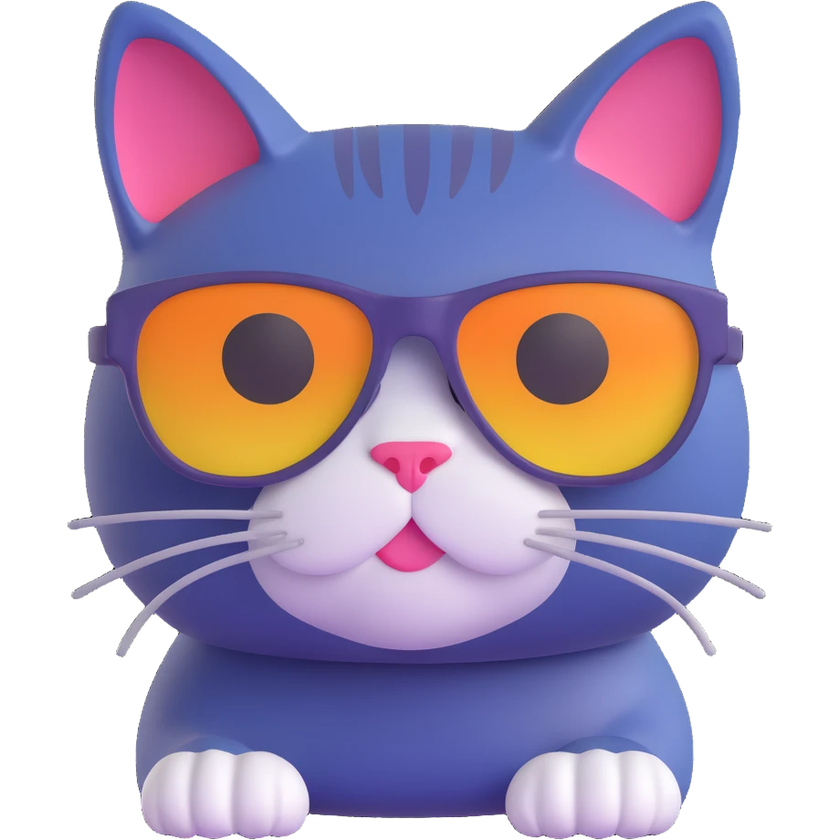 cat wearing sunglasses emoji