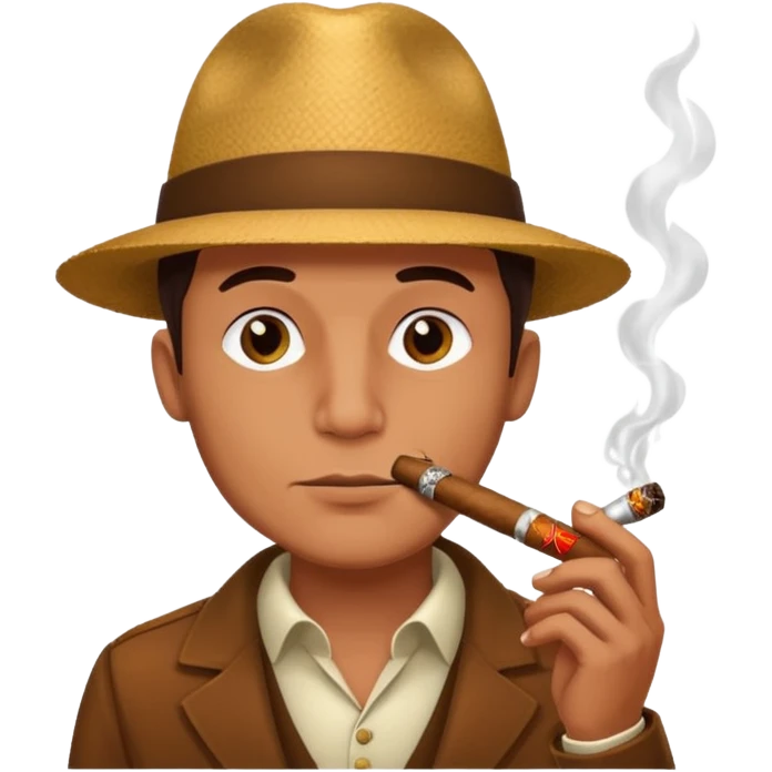 Guy faceGuy face with cigar emoji