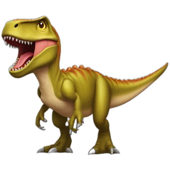 Trex wearing a fadora emoji