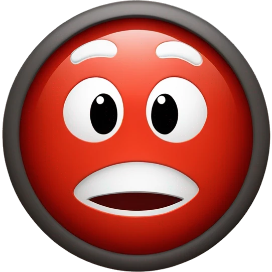 right mark in red background 2d look  emoji