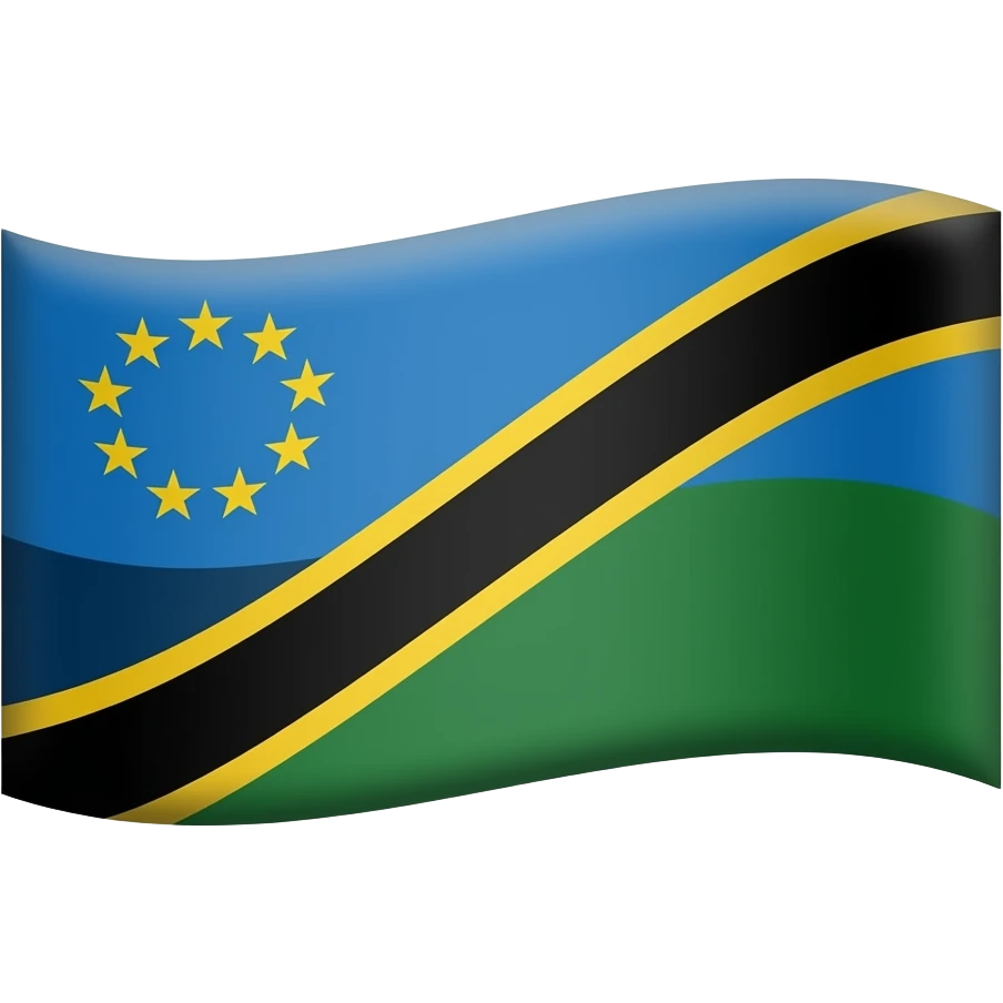 Flag of Angolistan emoji