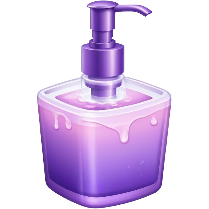 Shimmer handwash purple pastel emoji