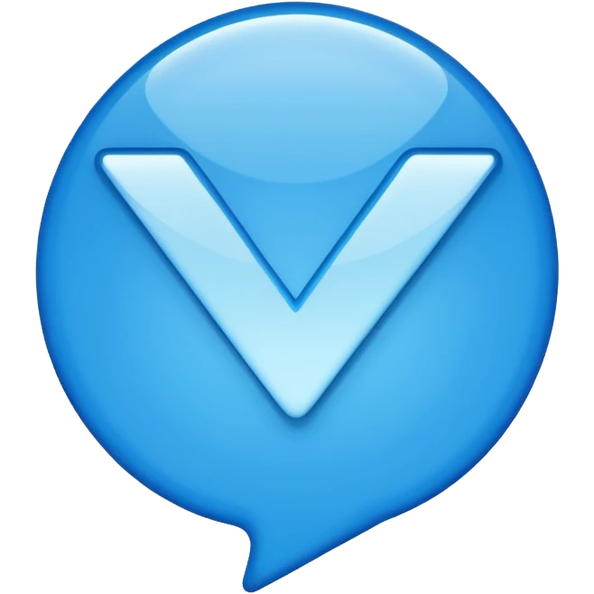 Create a instagram verified blue tick emoji