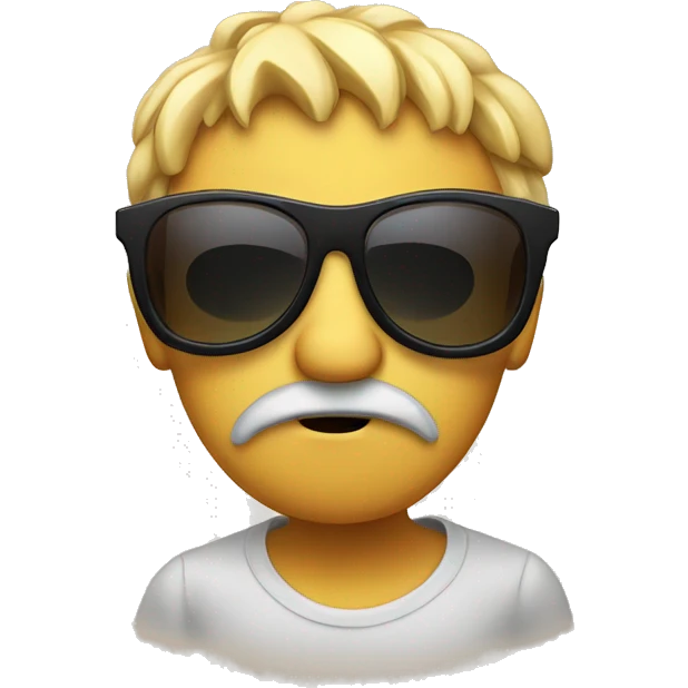 Confuse face with sunglasses  emoji
