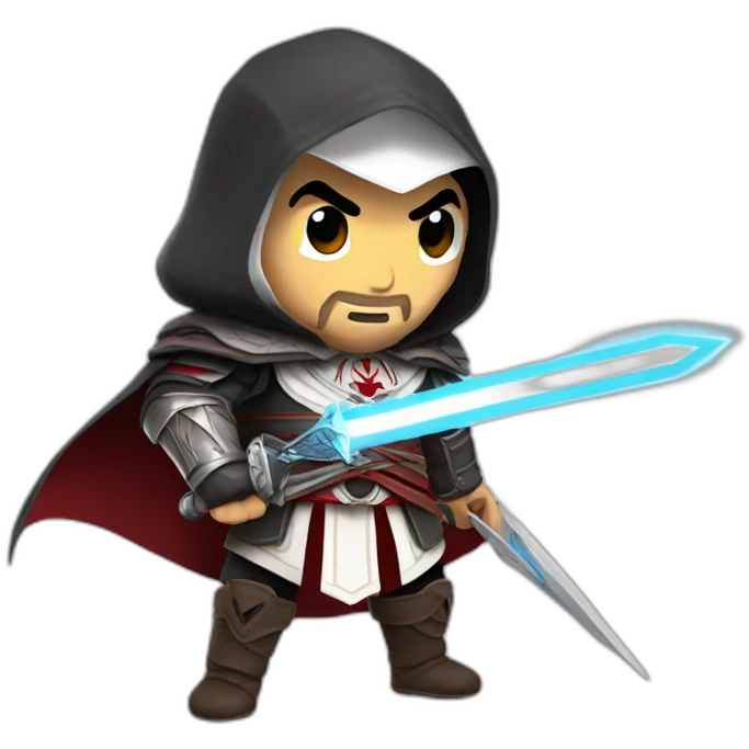 ezio auditore wtih laser sword emoji