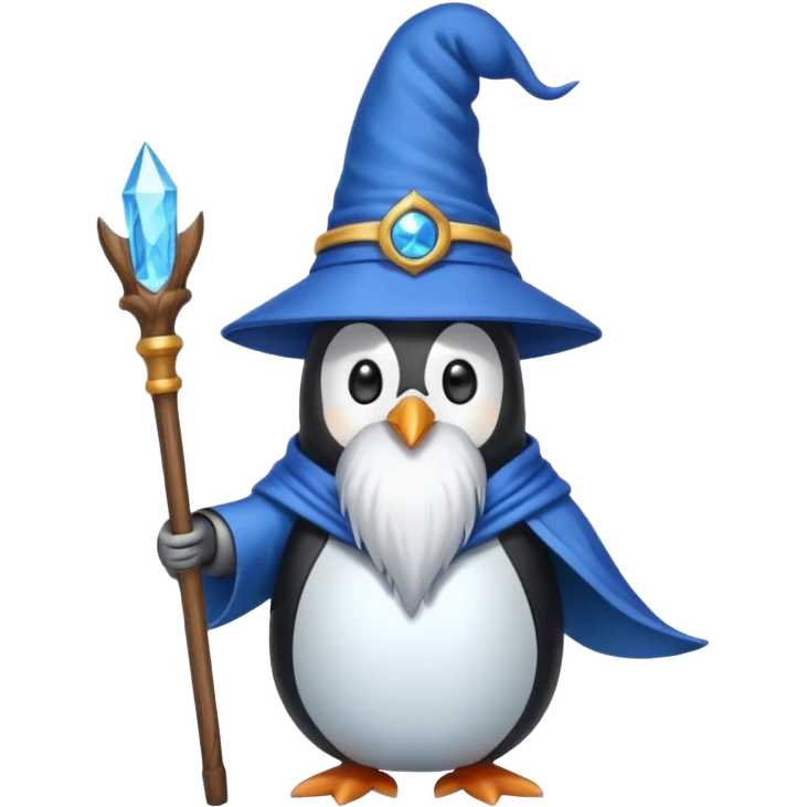 Penguin Wizard emoji