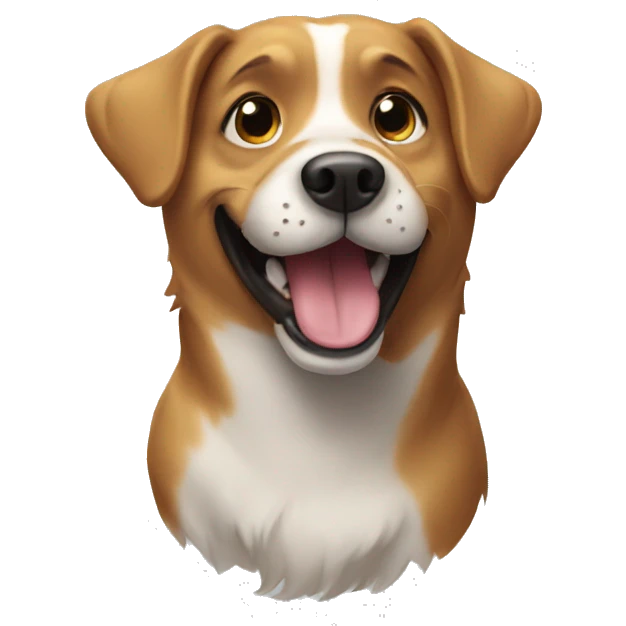 Dog happy emoji